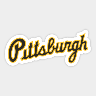 Vintage Pittsburgh Pirates Script Sticker